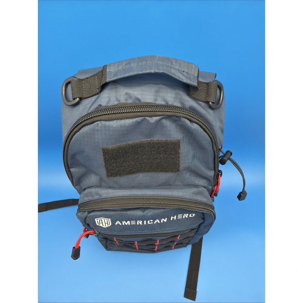 Lew's 3700 Tackle Backpack American Hero W/ Utility Box Fishing Gear Blue
